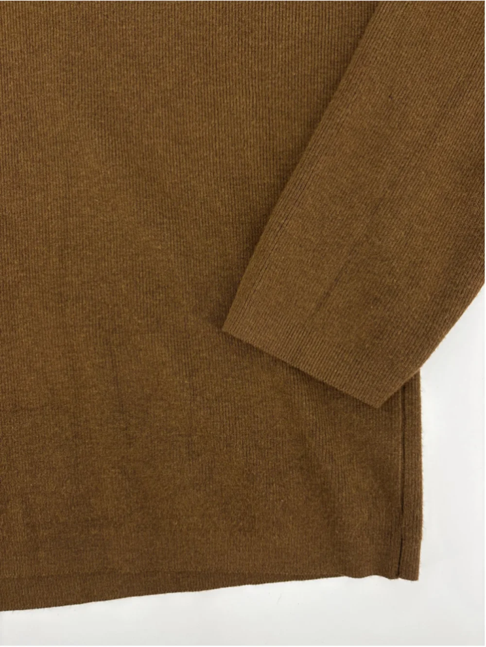 Men's Hickey Freeman Chocolate Brown 1/4 Quarter Zip Pullover Knit Sweater XL